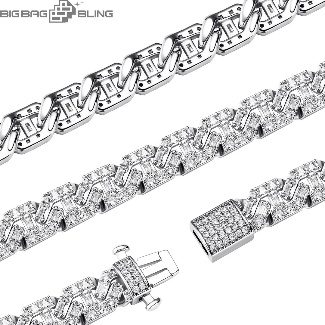 14mm Iced Cuban Link Chain