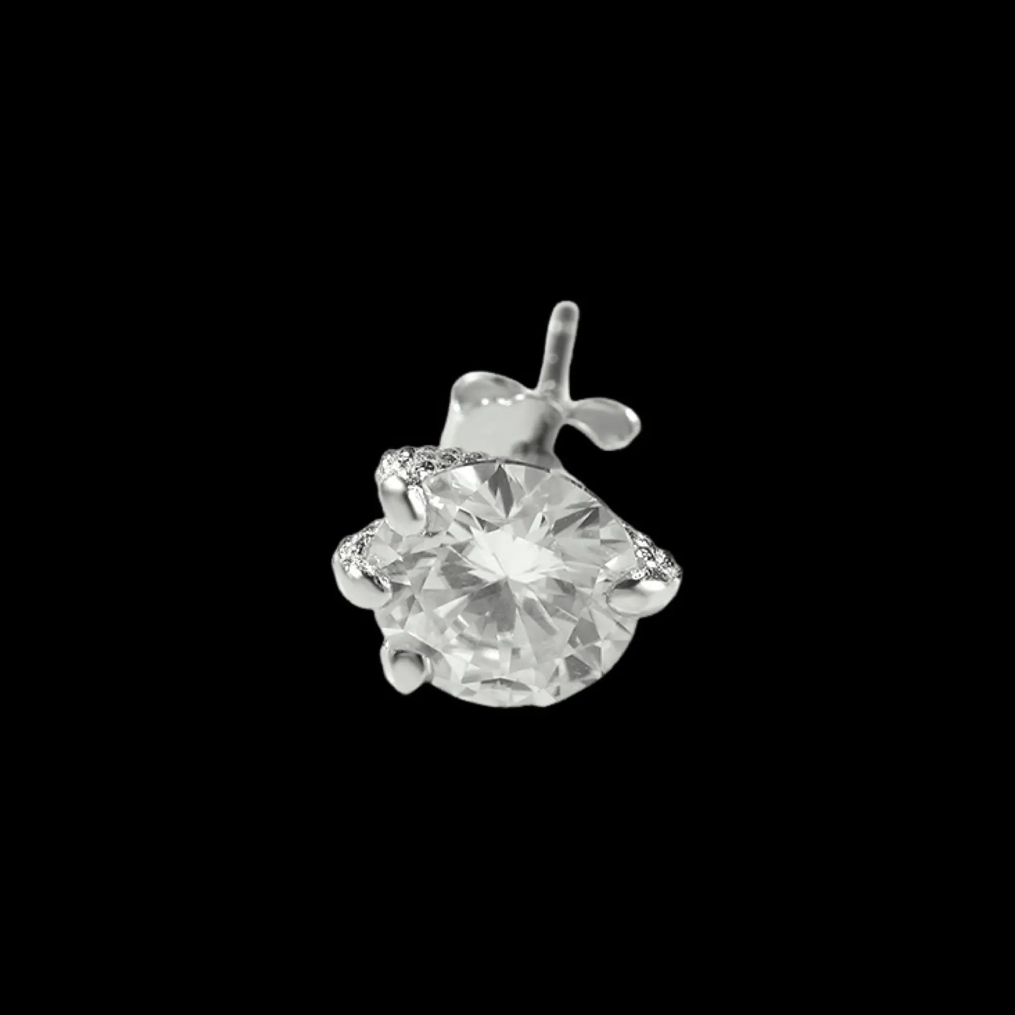 6-Prong Round Cut Stud Earrings