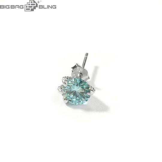 6-Prong Round Cut Stud Earrings
