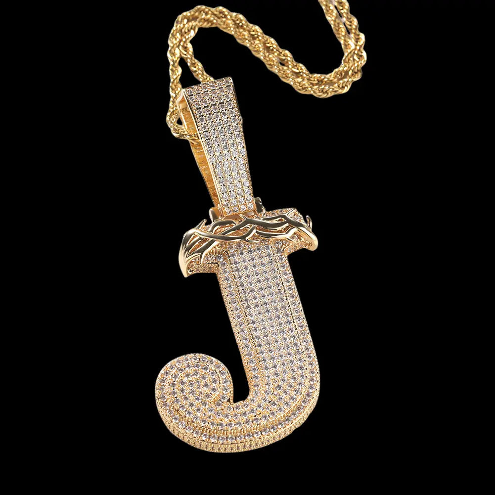 Custom Letter Name Combination Pendant BigBagBling