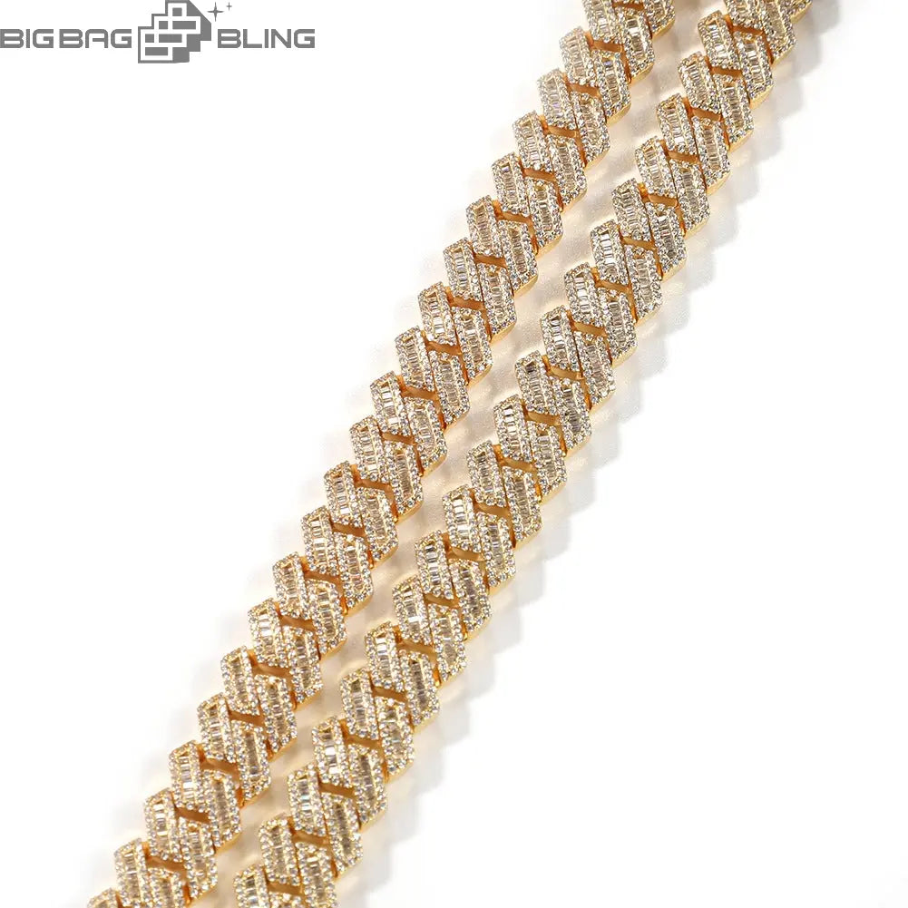 Iced 12mm Cuban Chain with Box Clasp