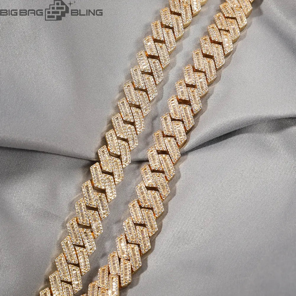Iced 12mm Cuban Chain with Box Clasp