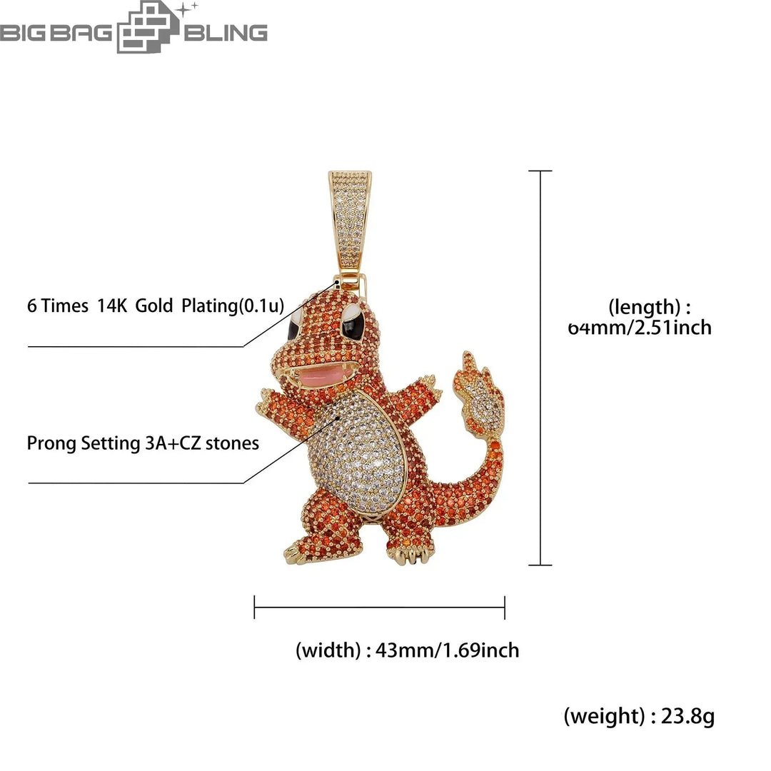 Iced Charmander Pendant