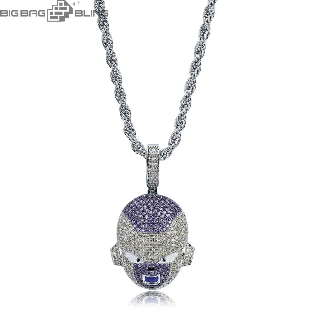 Iced Dragon Ball Freeza Pendant