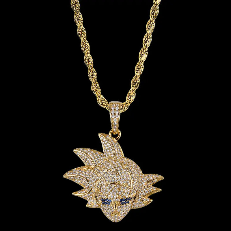 Iced Dragon Ball Goku Pendant