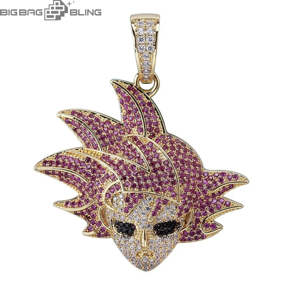 Iced Dragon Ball Goku Pendant