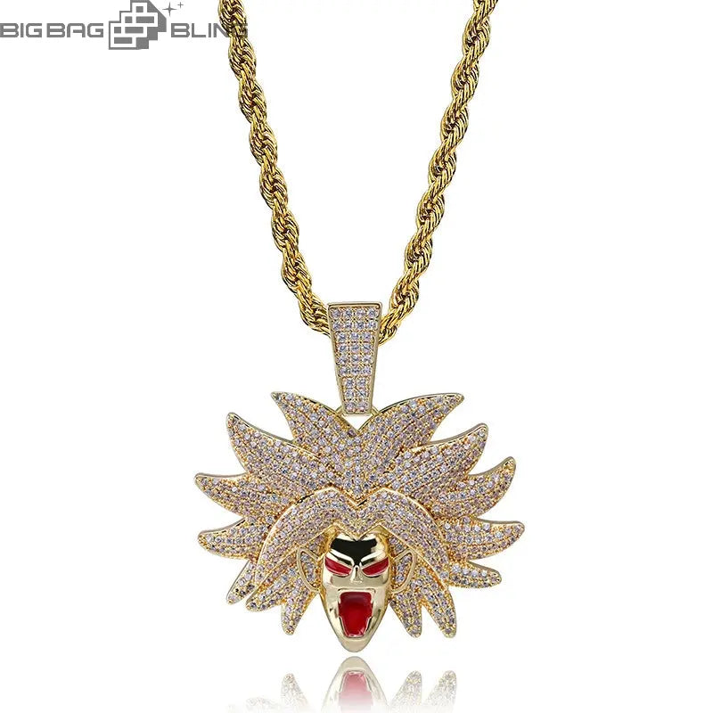 Iced Dragon Ball Proly Pendant