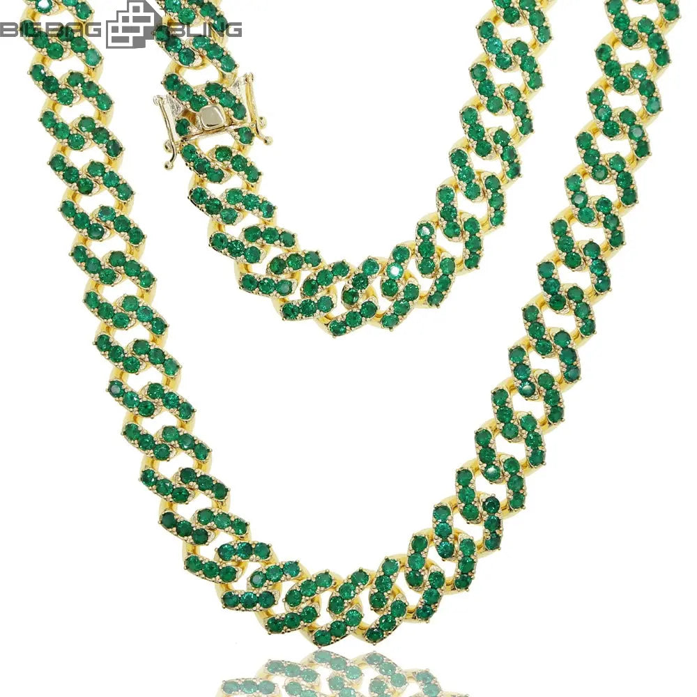 Iced Hustla pendant with 14mm Iced Cuban Chain My Store