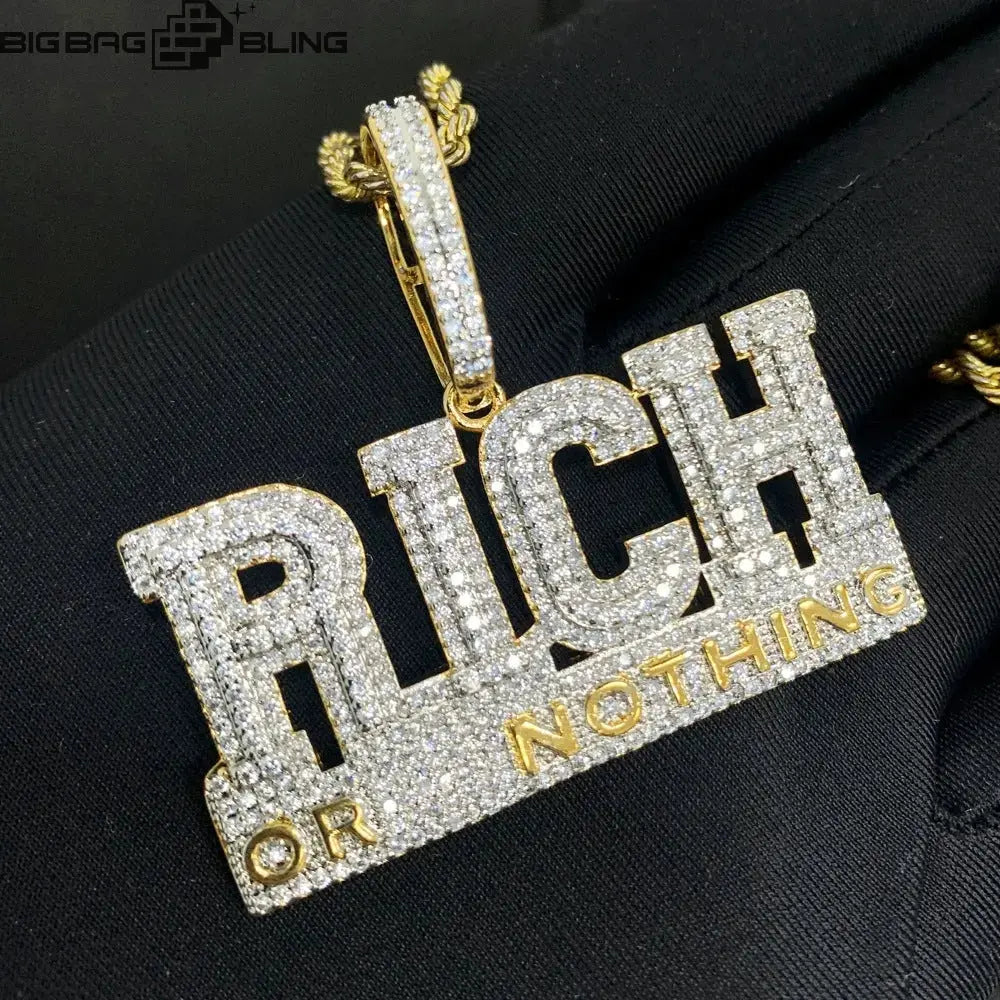 Iced Out RICH Pendant BigBagBling
