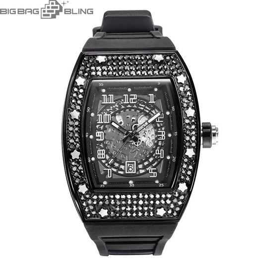 Iced Out Barrel type Watch BigBagBling