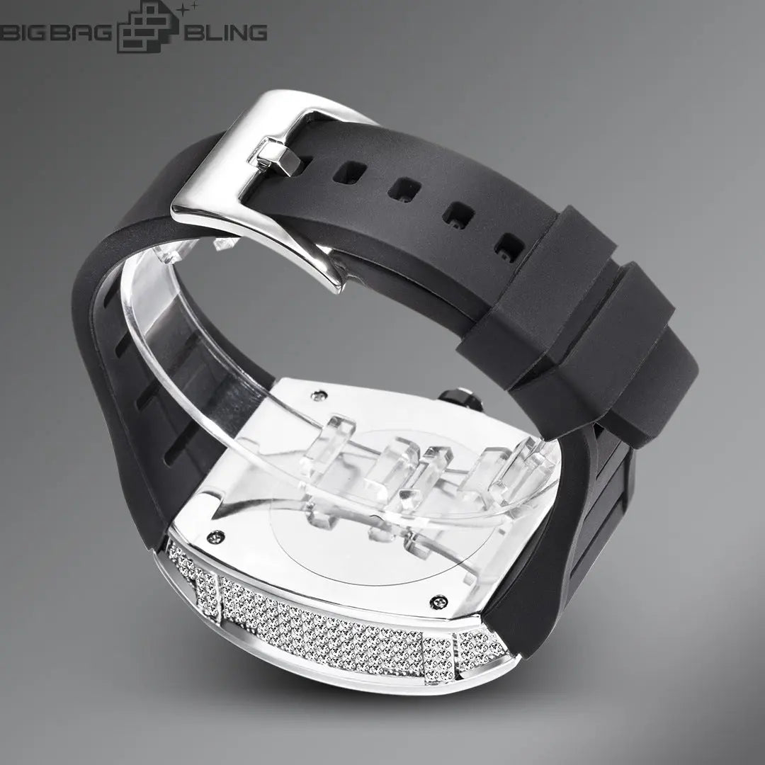 Iced Out Barrel type Watch BigBagBling