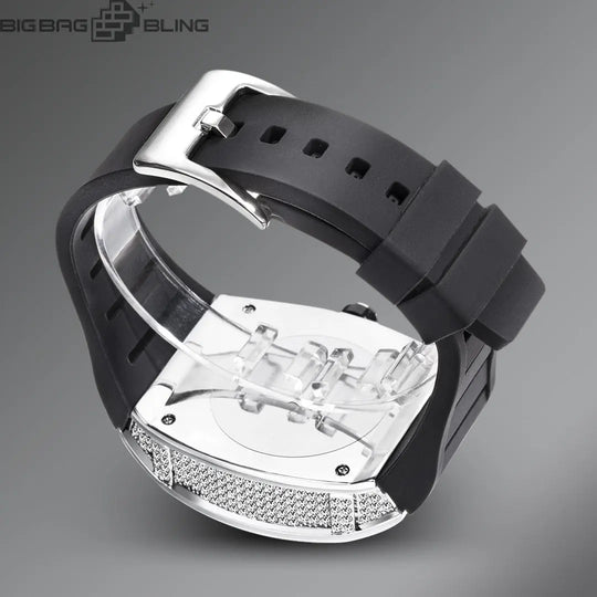 Iced Out Barrel type Watch BigBagBling