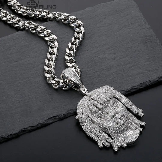 Iced Out Big Rapper Piece  Pendant BigBagBling
