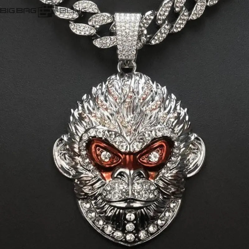 Iced Out Black Myth Wukong Pendant BigBagBling
