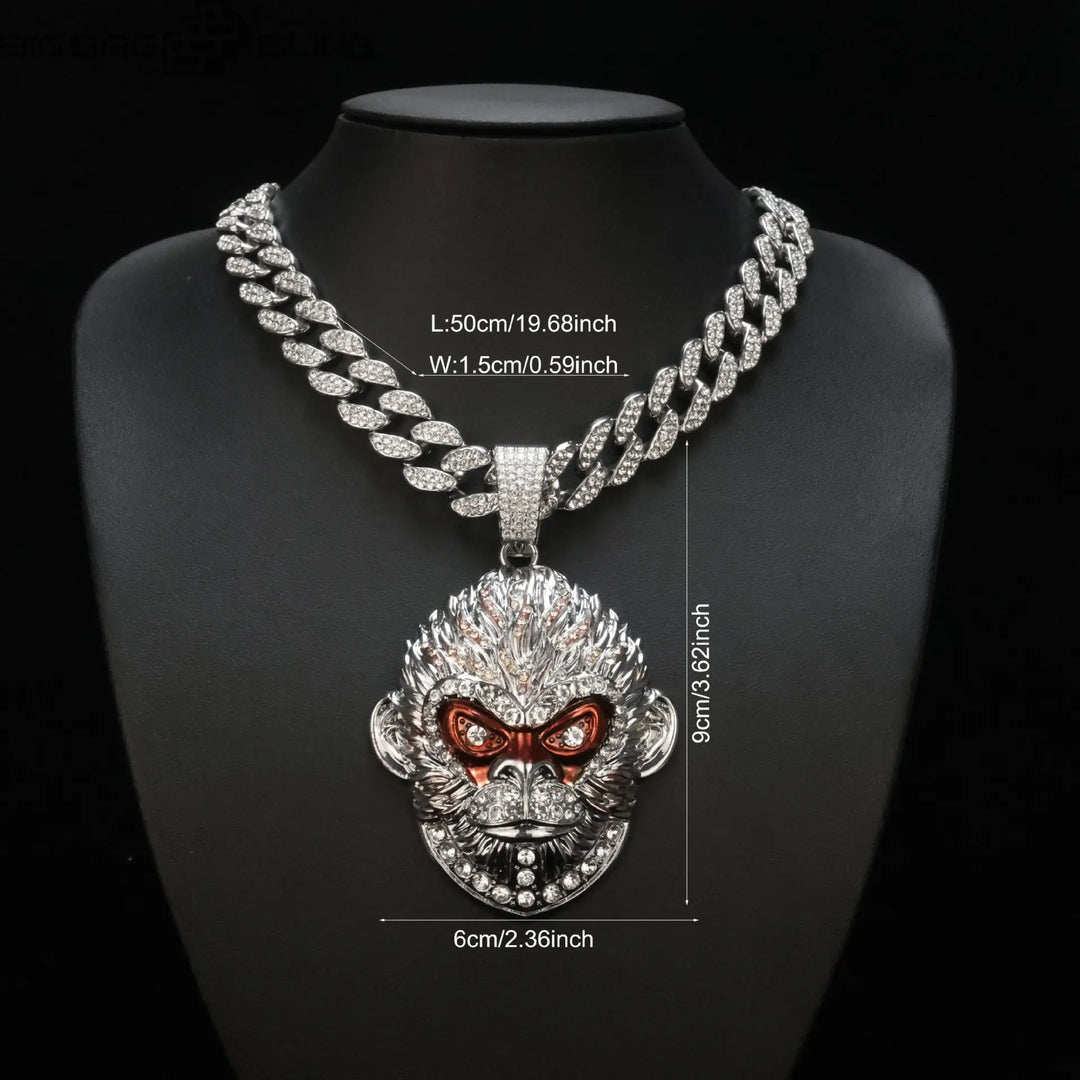 Iced Out Black Myth Wukong Pendant BigBagBling