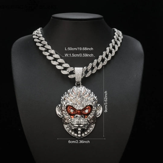 Iced Out Black Myth Wukong Pendant BigBagBling