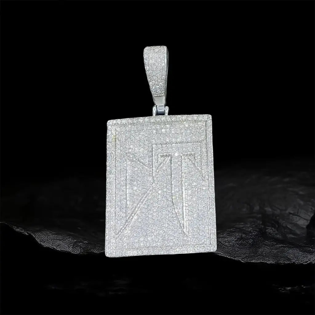 Iced Out CT Letters Pendant BigBagBling