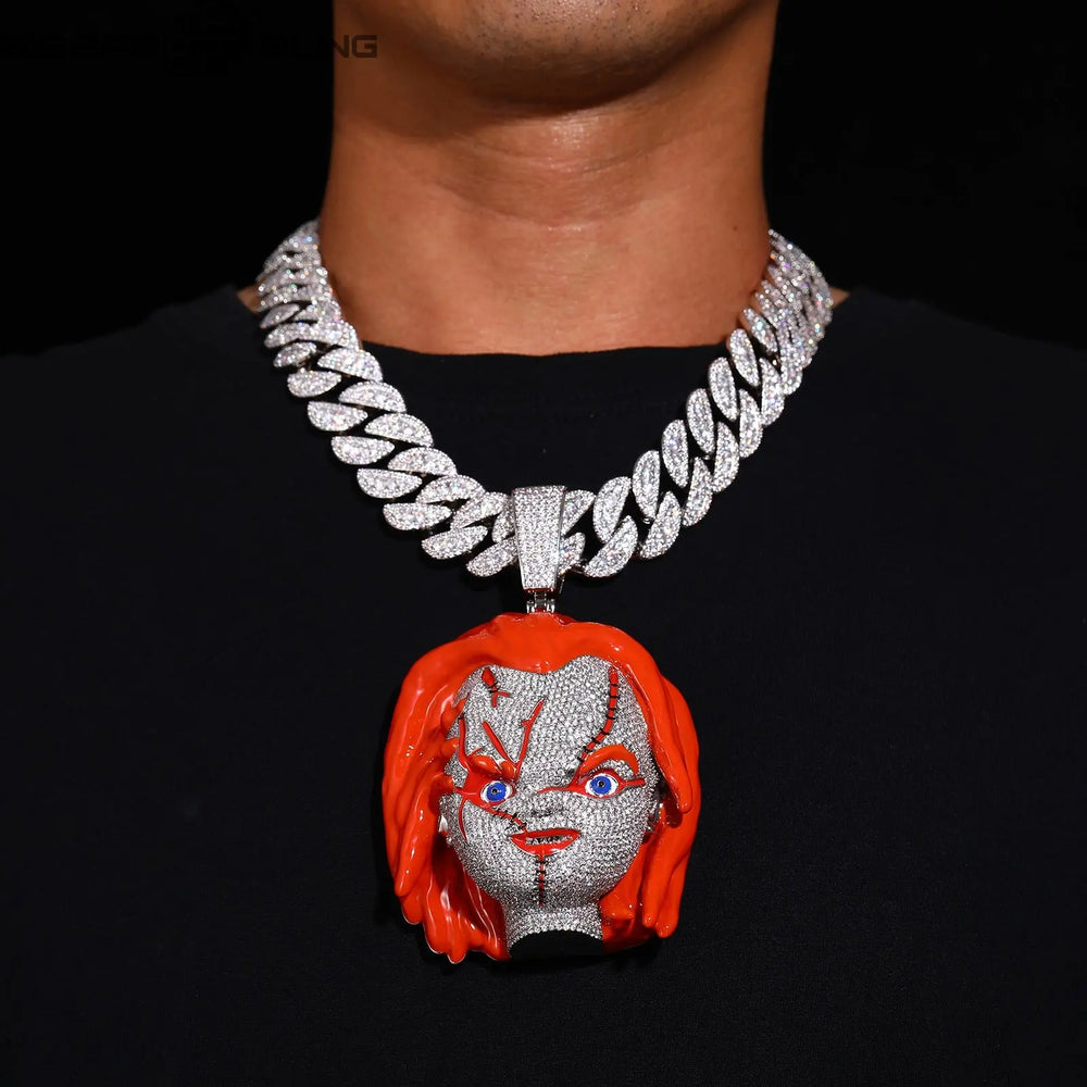 Iced Out Chucky Pendant Pendant BigBagBling
