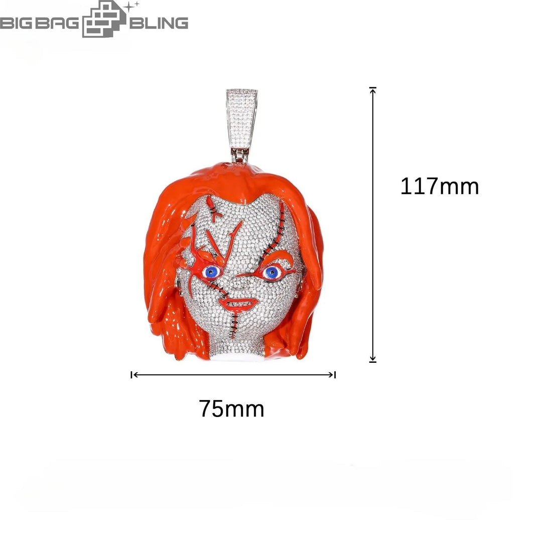 Iced Out Chucky Pendant Pendant BigBagBling