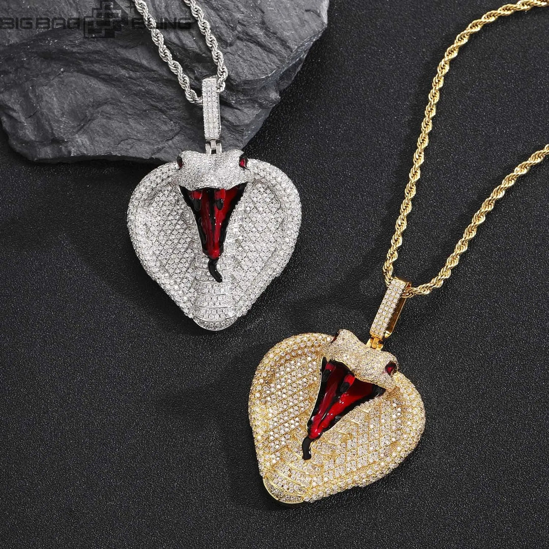 Iced Out Cobra Pendant BigBagBling
