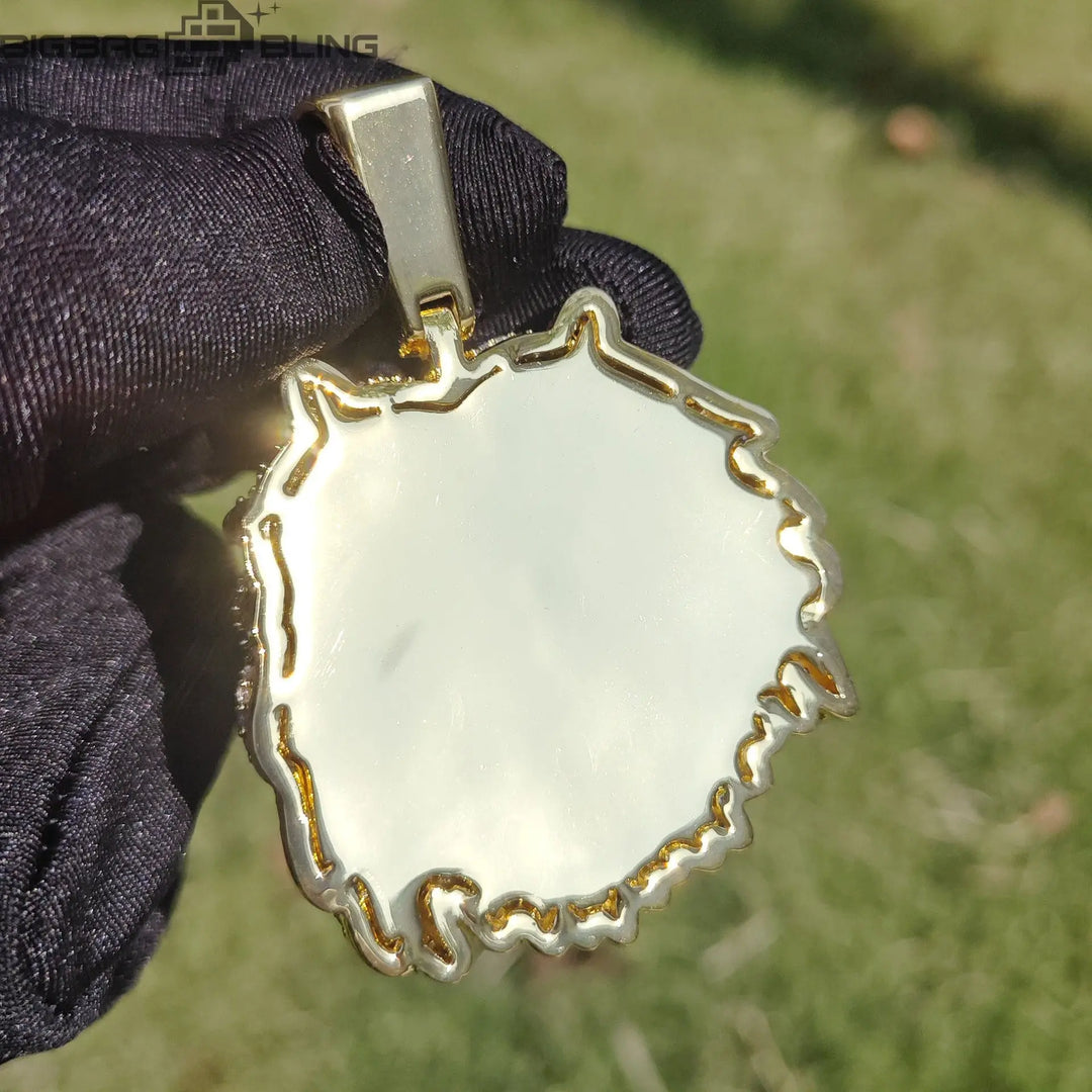Iced Out Creepy Girl Pendant BigBagBling