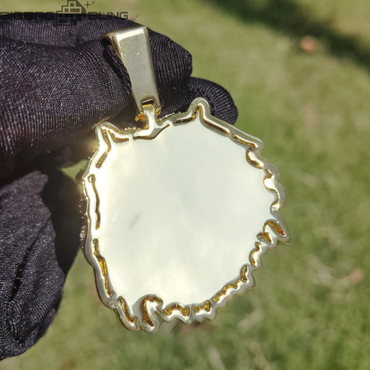 Iced Out Creepy Girl Pendant BigBagBling