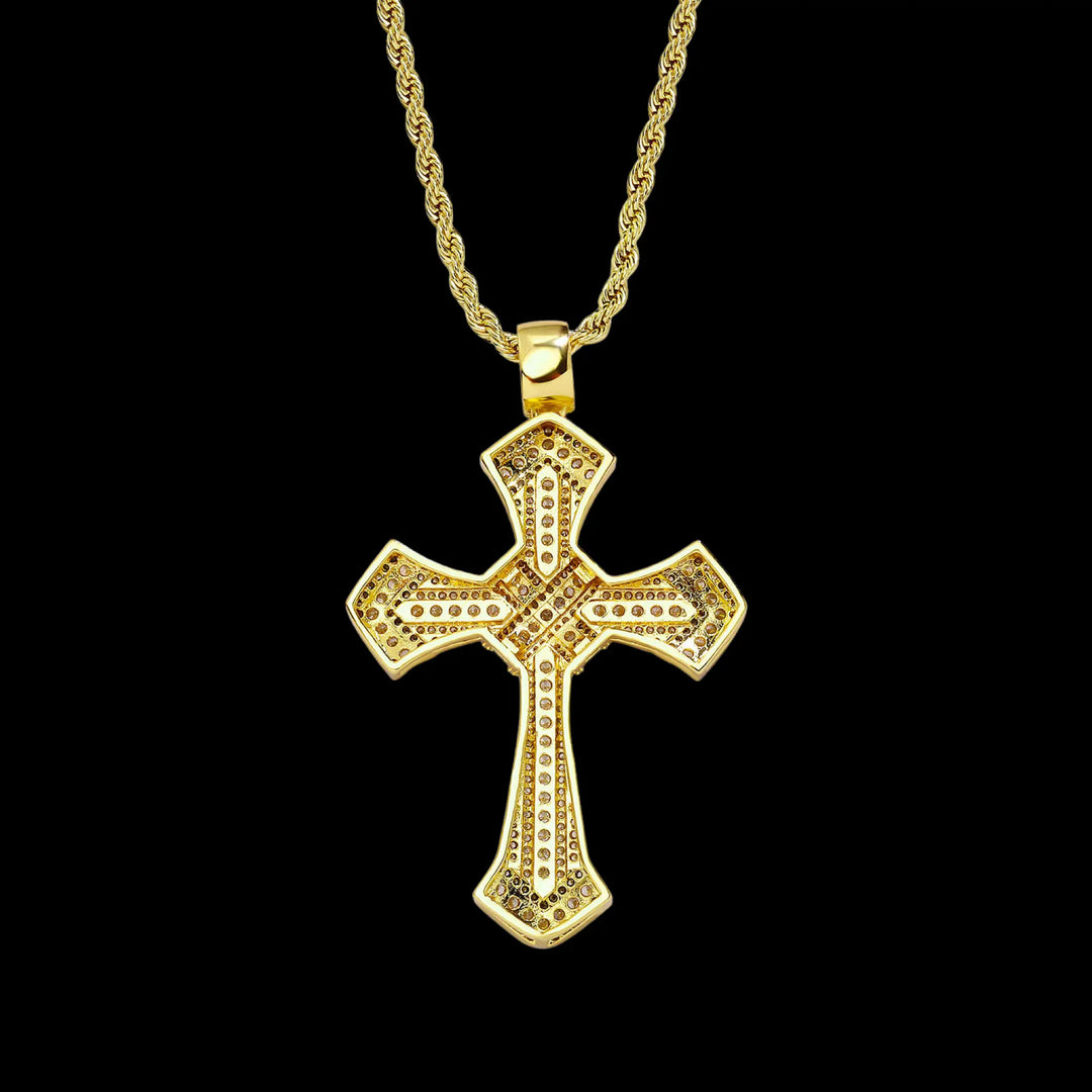 Iced Out Cross Pendant BigBagBling