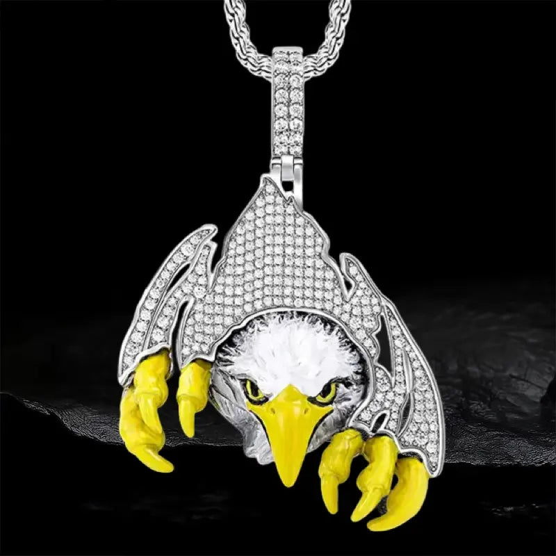 Iced Out Eagle Pendant BigBagBling