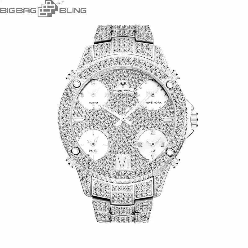 Iced Out Fashionable luminous Watch BigBagBling