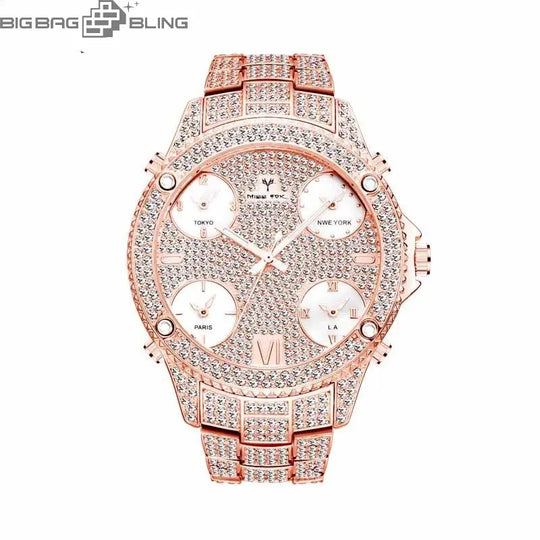 Iced Out Fashionable luminous Watch BigBagBling