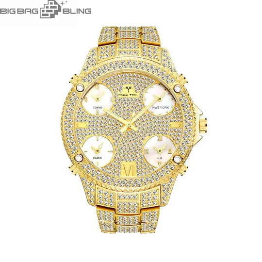 Iced Out Fashionable luminous Watch BigBagBling