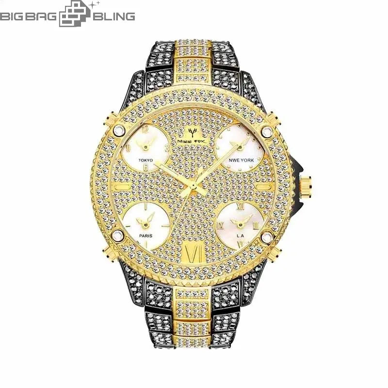 Iced Out Fashionable luminous Watch BigBagBling