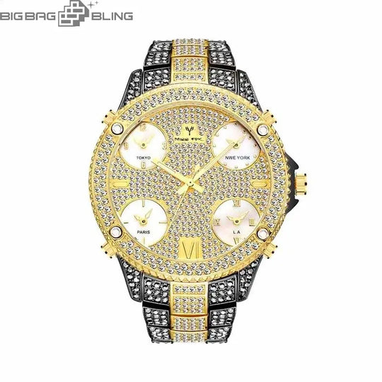 Iced Out Fashionable luminous Watch BigBagBling