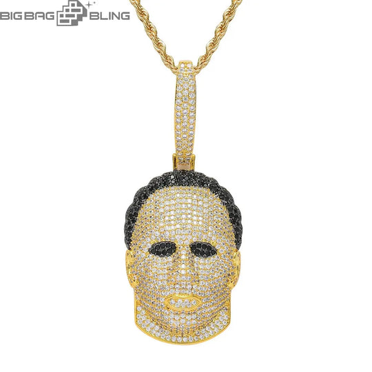 Iced Out Friday the 13th Villain Face Pendant BigBagBling