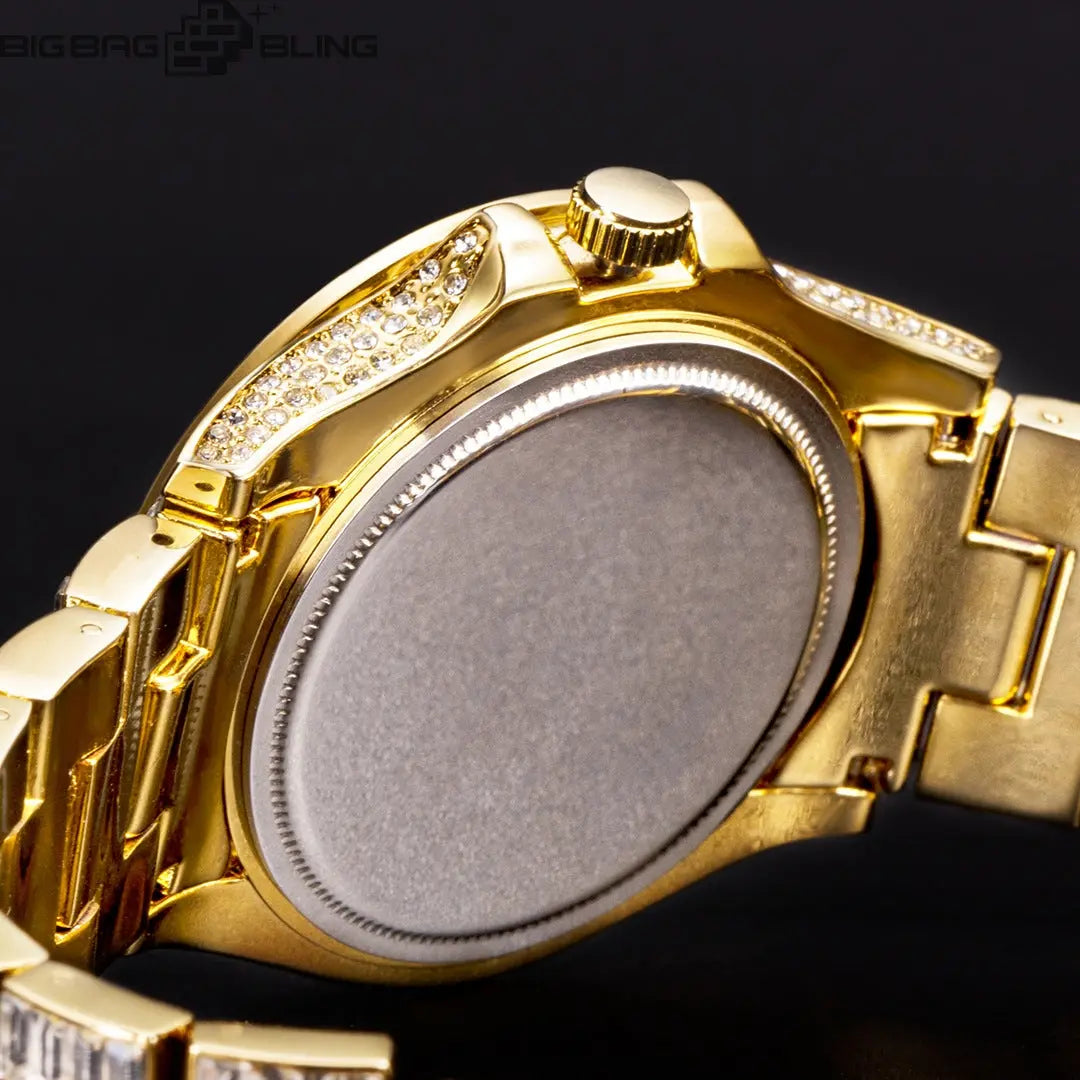 Iced Out Full diamond waterproof Watch BigBagBling