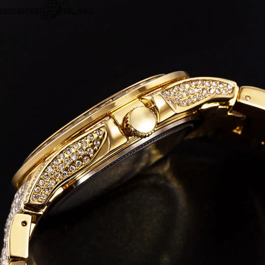 Iced Out Full diamond waterproof Watch BigBagBling