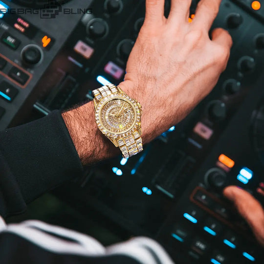 Iced Out Full diamond waterproof Watch BigBagBling