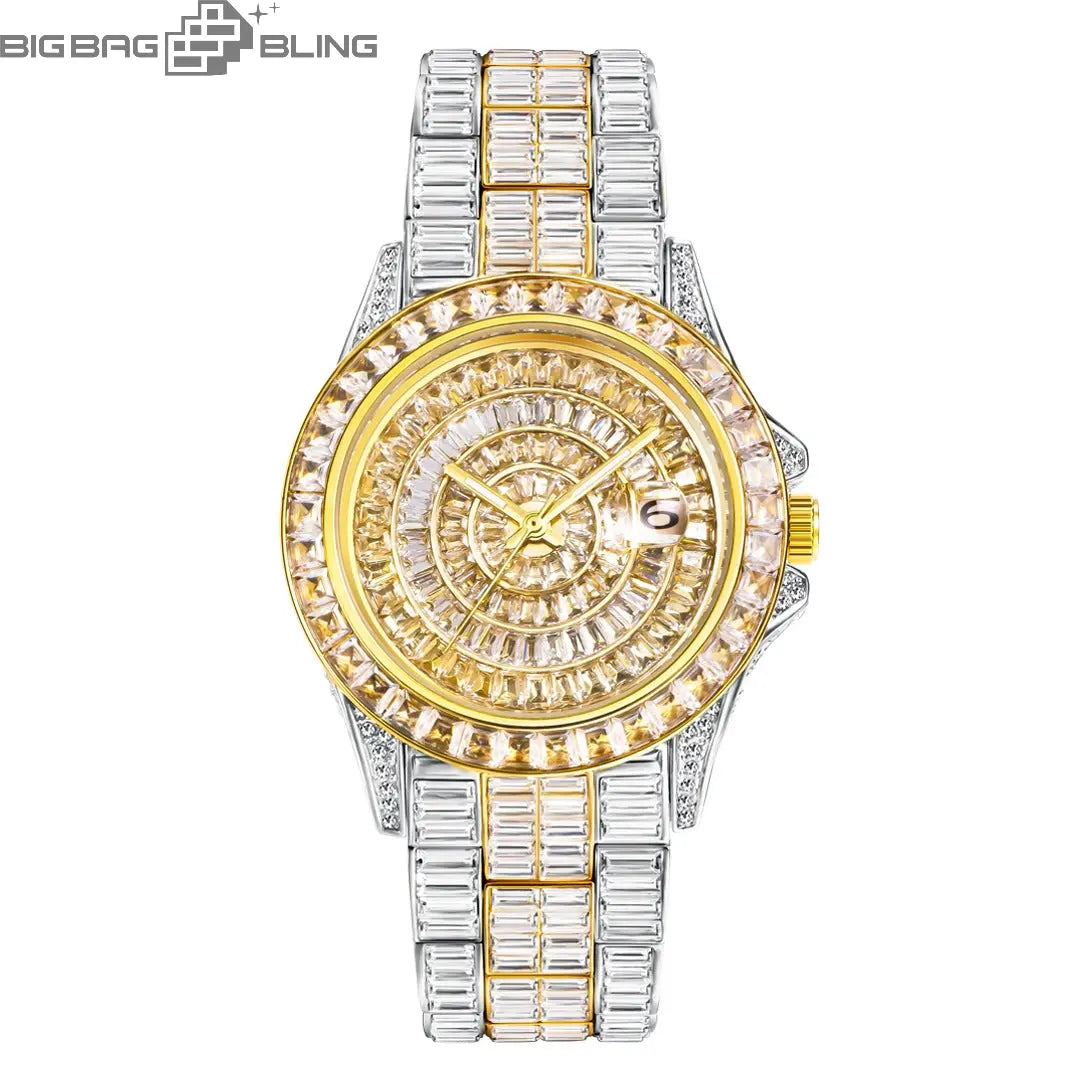 Iced Out Full diamond waterproof Watch BigBagBling