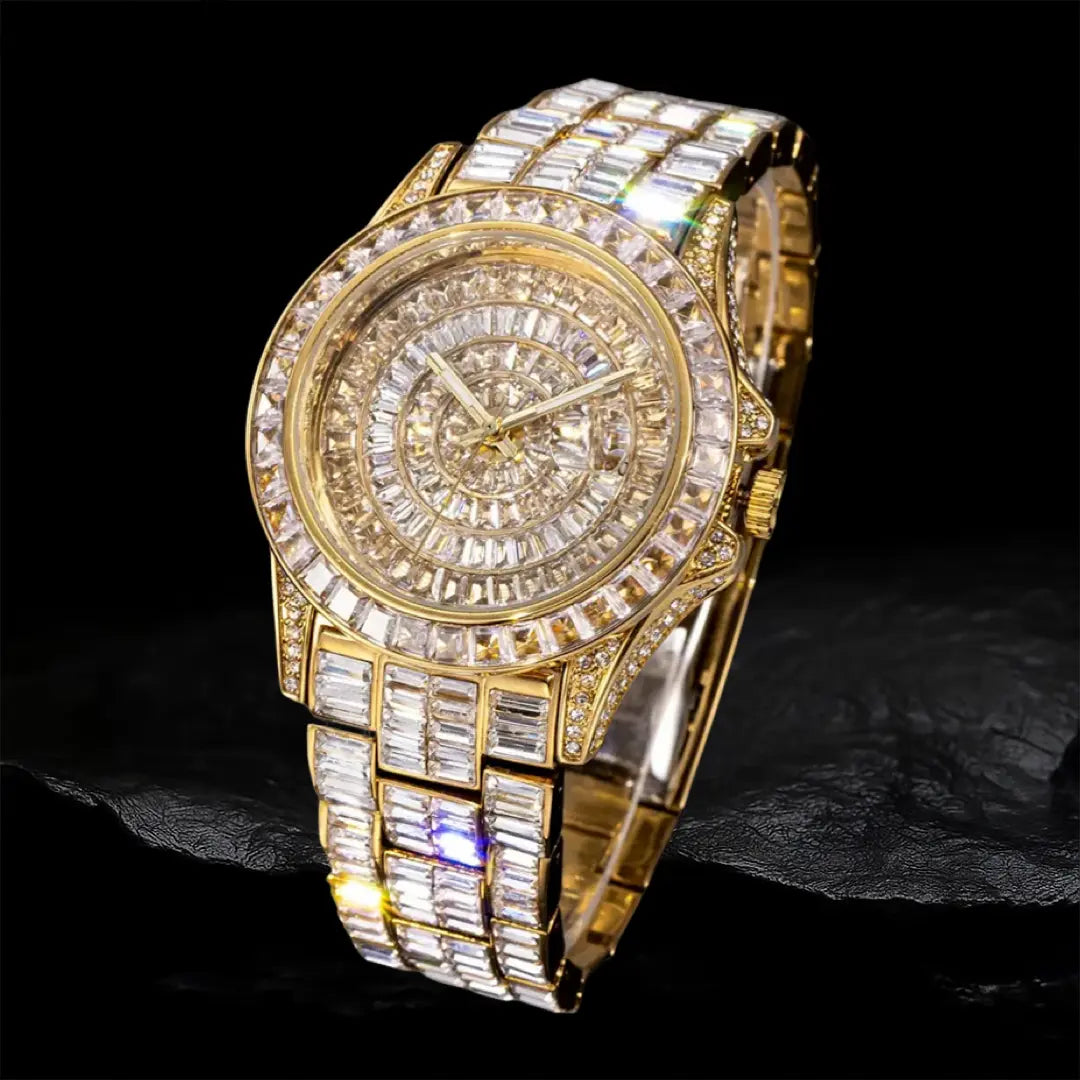 Iced Out Full diamond waterproof Watch BigBagBling