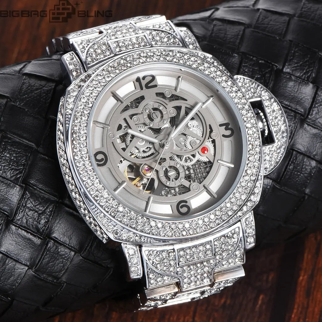 Iced Out Full of luminous diamonds Watch BigBagBling