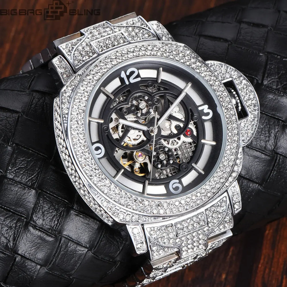 Iced Out Full of luminous diamonds Watch BigBagBling