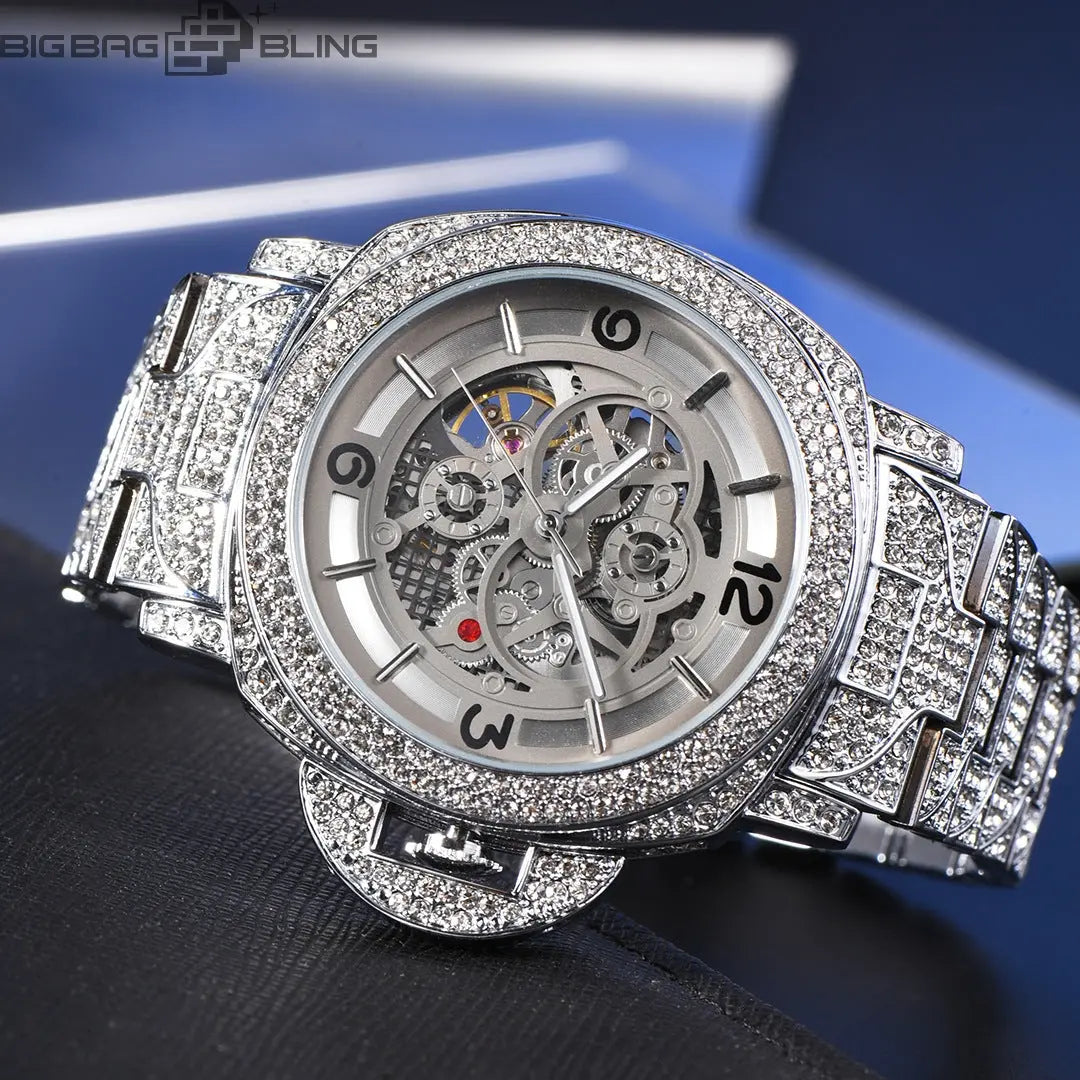 Iced Out Full of luminous diamonds Watch BigBagBling