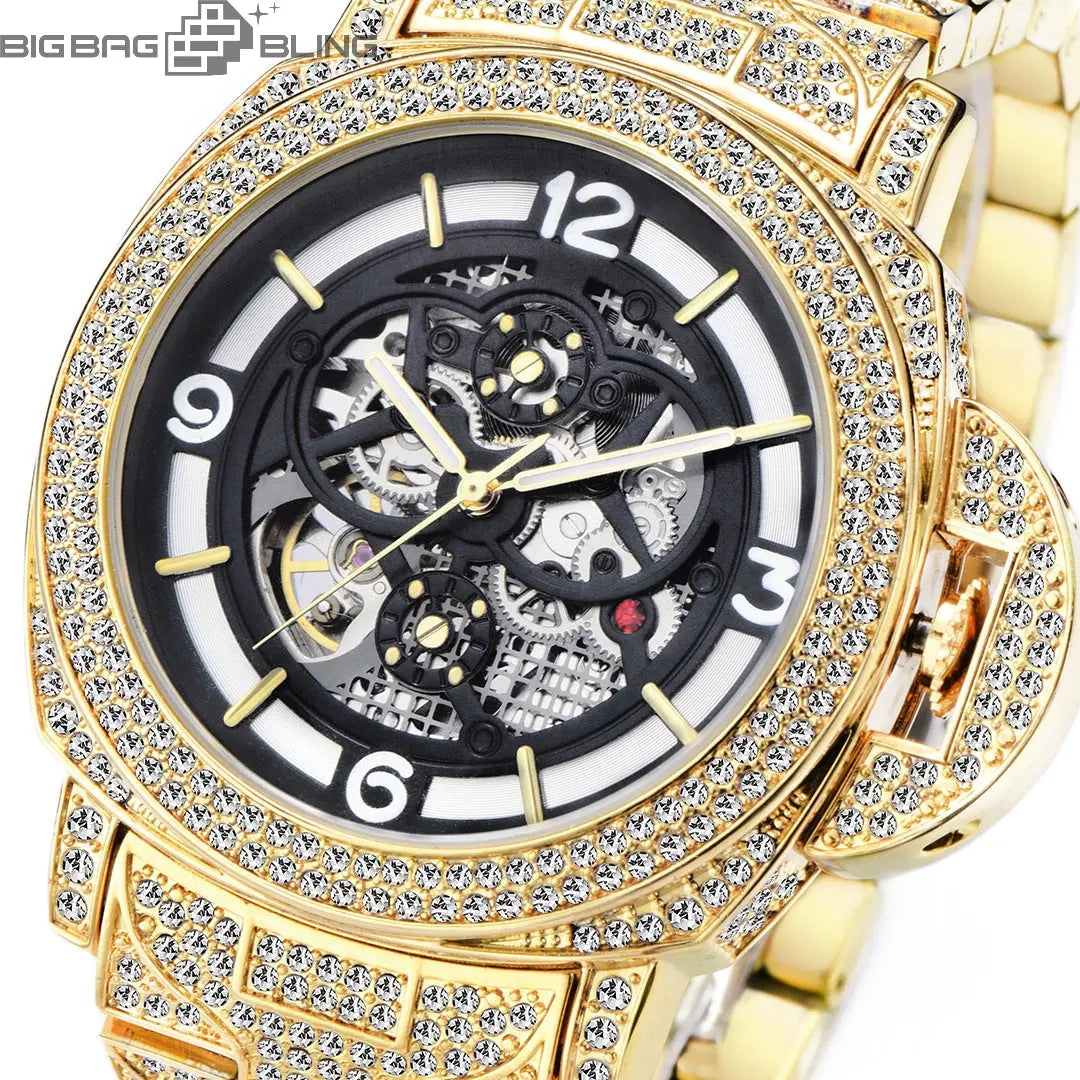 Iced Out Full of luminous diamonds Watch BigBagBling
