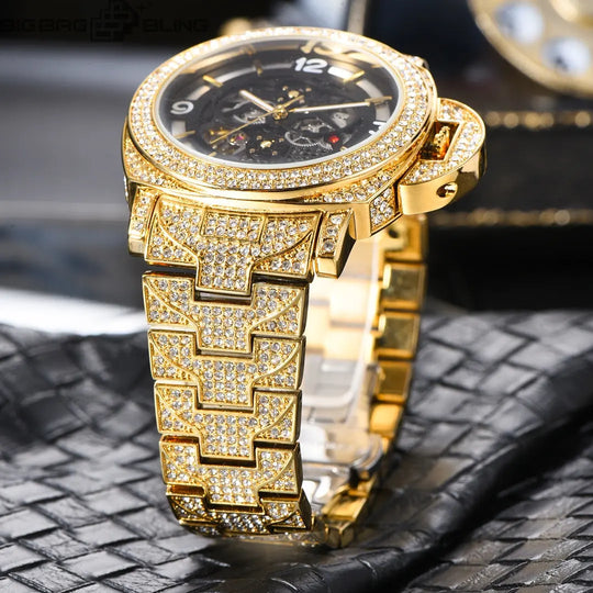 Iced Out Full of luminous diamonds Watch BigBagBling