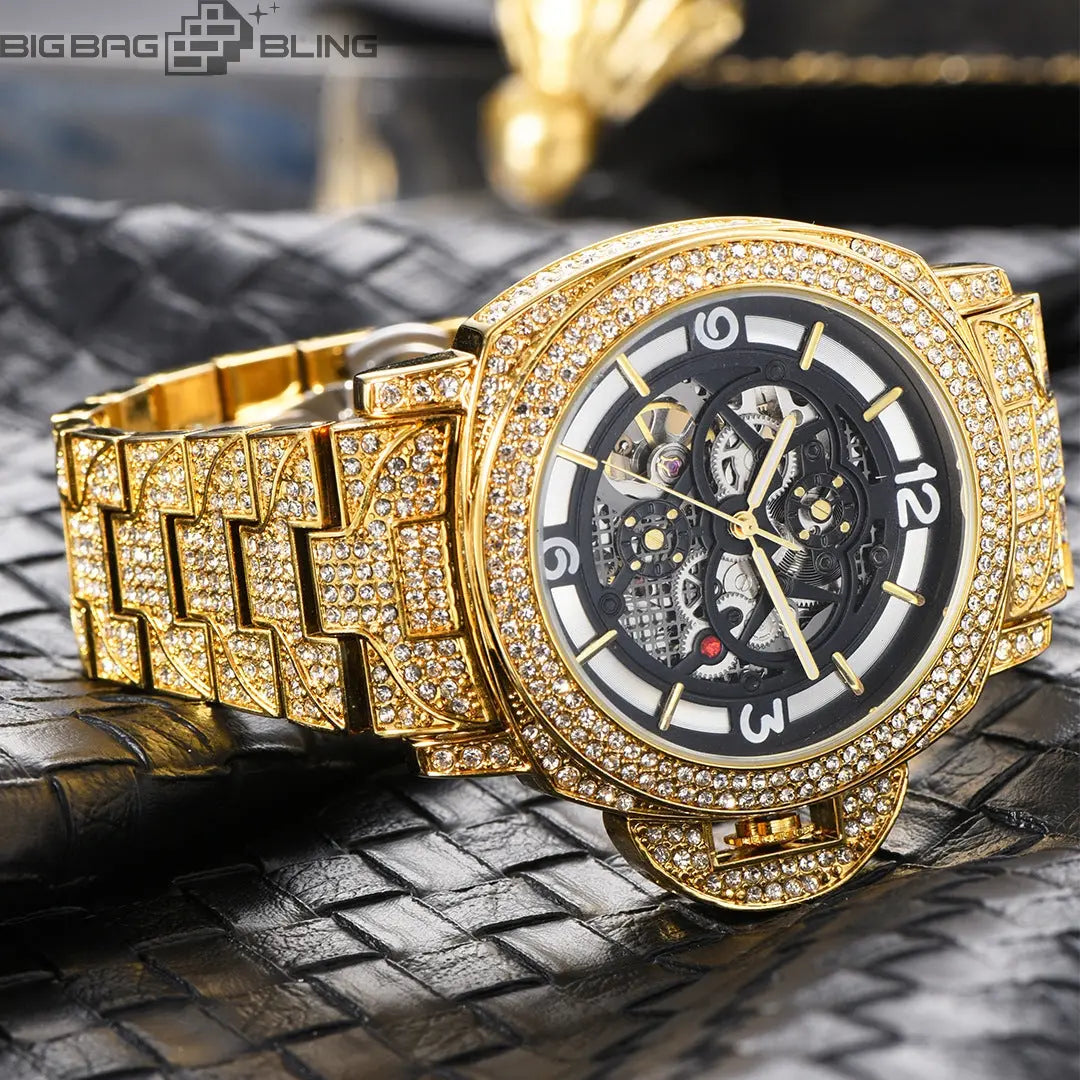 Iced Out Full of luminous diamonds Watch BigBagBling
