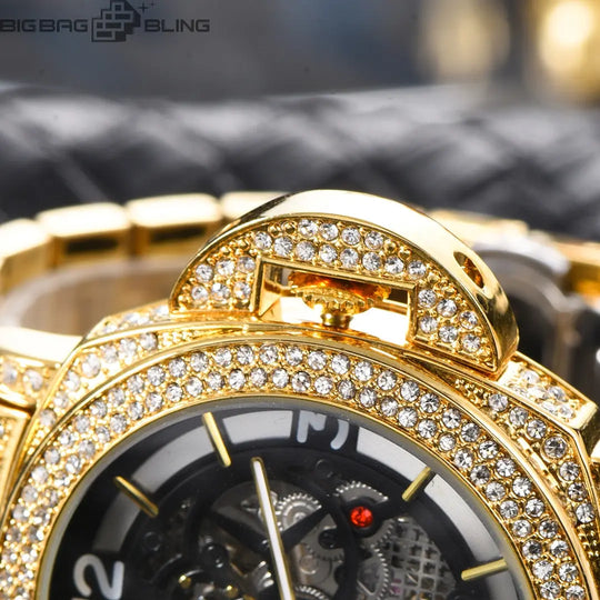 Iced Out Full of luminous diamonds Watch BigBagBling
