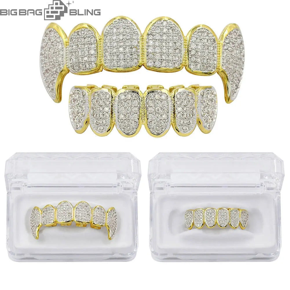 Iced Out Full of zircon Grillz BigBagBling