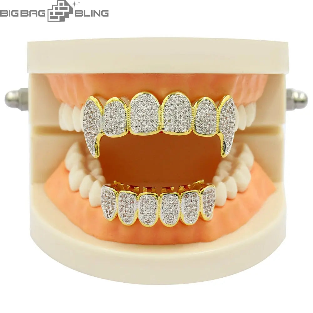 Iced Out Full of zircon Grillz BigBagBling