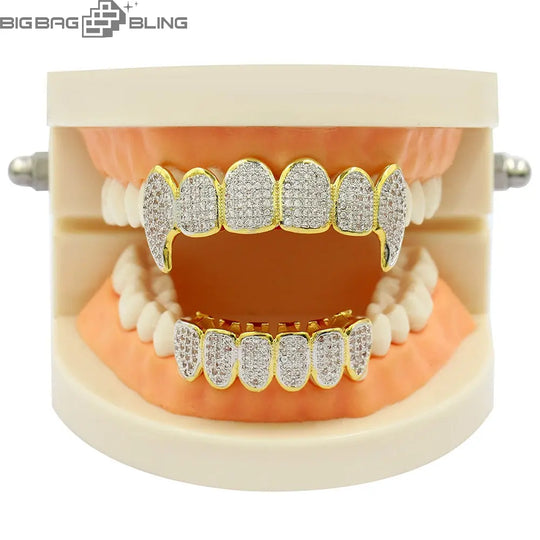 Iced Out Full of zircon Grillz BigBagBling