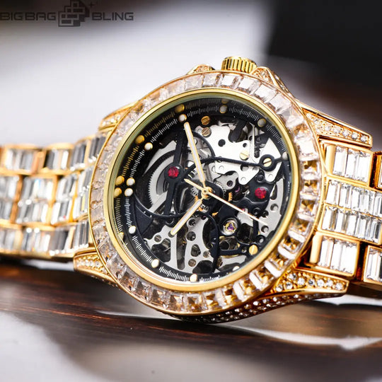 Iced Out Fully automatic machinery Watch BigBagBling